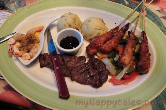 RainForest Main Steak & Shrimps