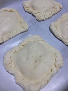 Apple Puff Pie before Baking