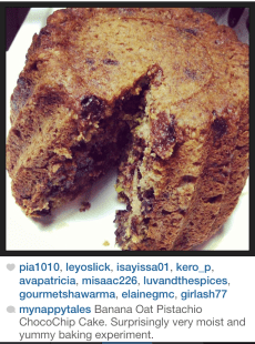 BananaOatPistachioChocoChipCake