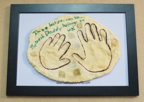 Framed Fossil Handprint