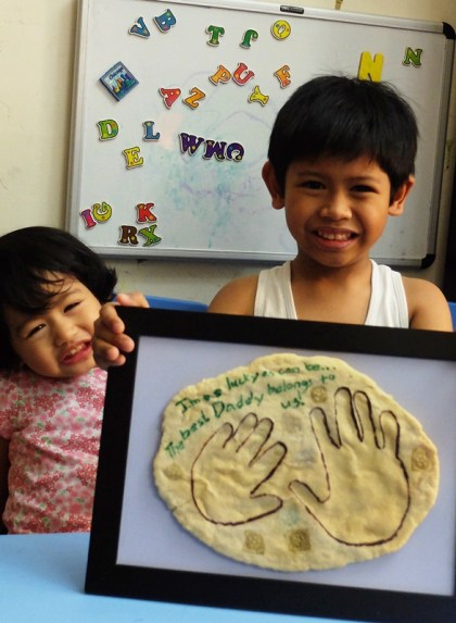 DIY Fossil Handprint for Father's Day