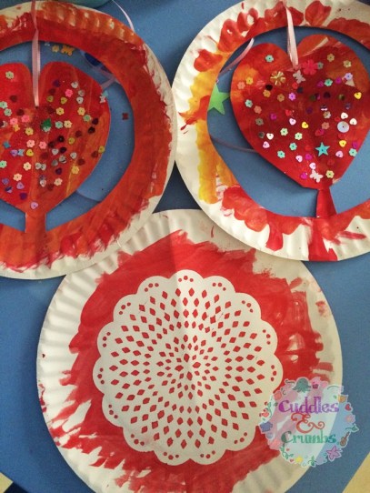 Paper Plate Hearts
