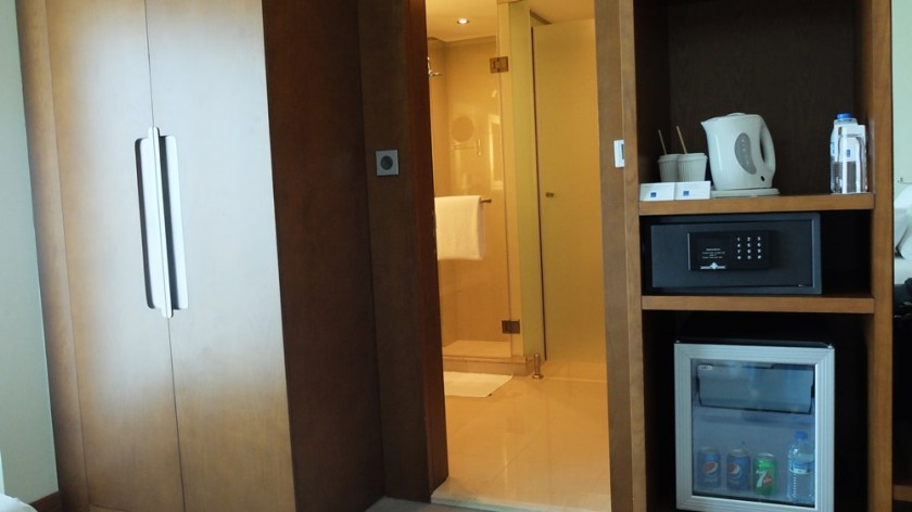 Novotel Fujairah Executive room - Cabinet & Refrigerator