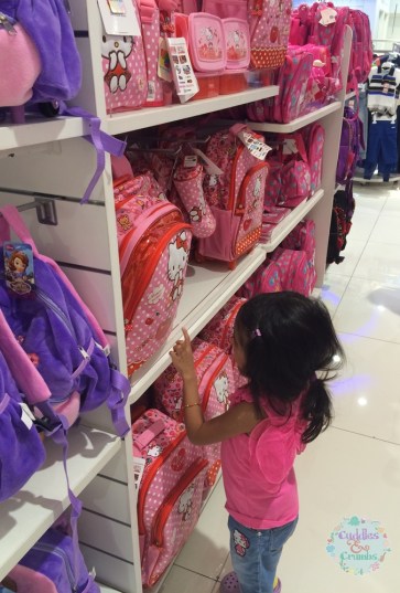 School Bag Shopping at Centrepoint