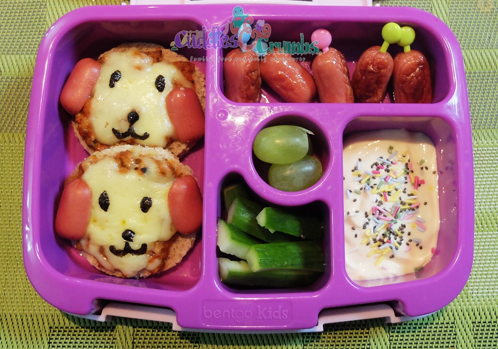 Pizza Puppy Dog bento box