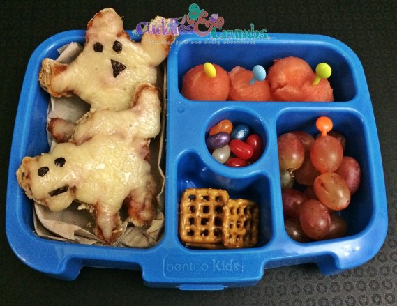 Bento 1525: Ghost & Scary Cat Pizza