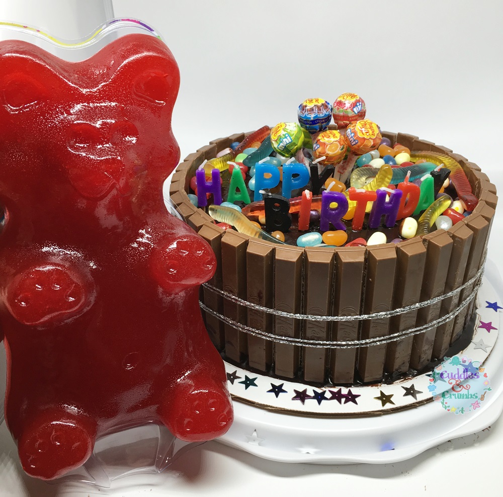 Largest Gummy Bear Kitkat Candy Cake