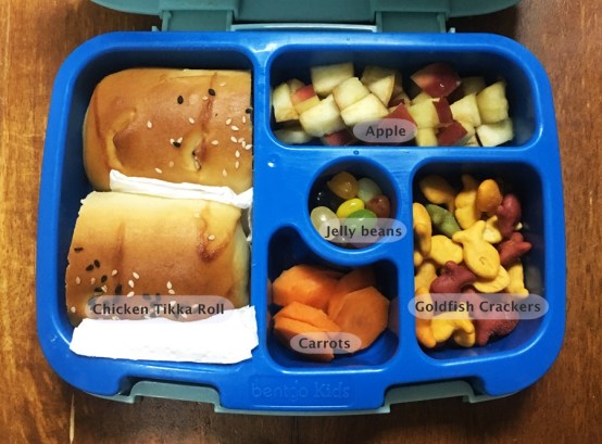 January 4 Bento - Chicken Tikka Roll