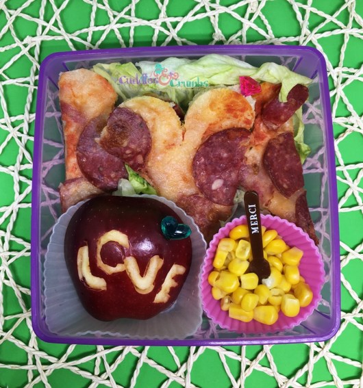 Valentines Pizza Love Bento