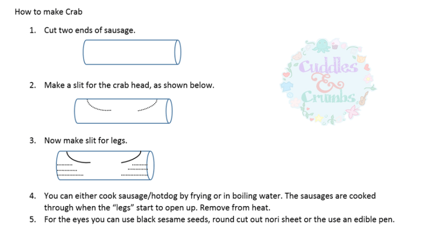 HowToMakeCrabSausageHotdog