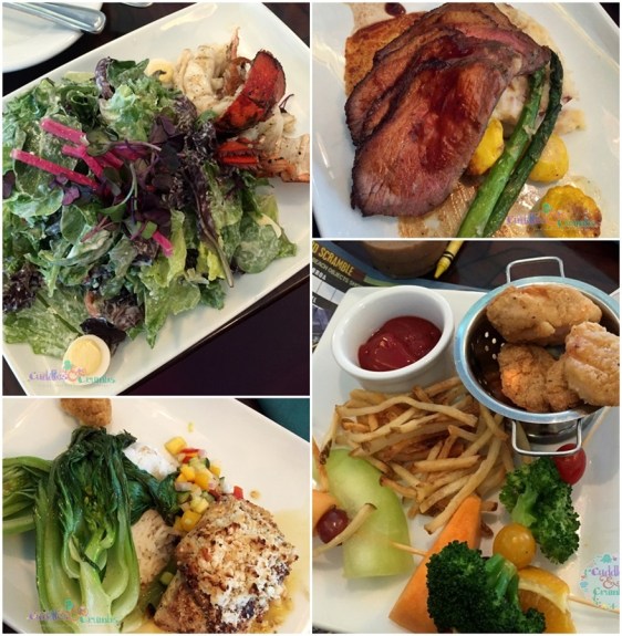 Ariel's Grotto Lunch Menu