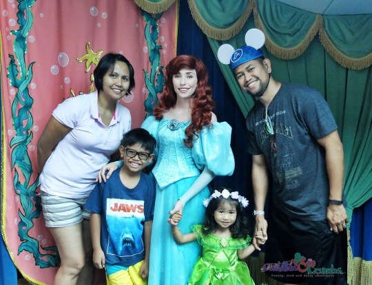Family photo with Princess Ariel