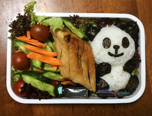 Chicken Breast Teriyaki Sauce with Panda Rice Bento Box
