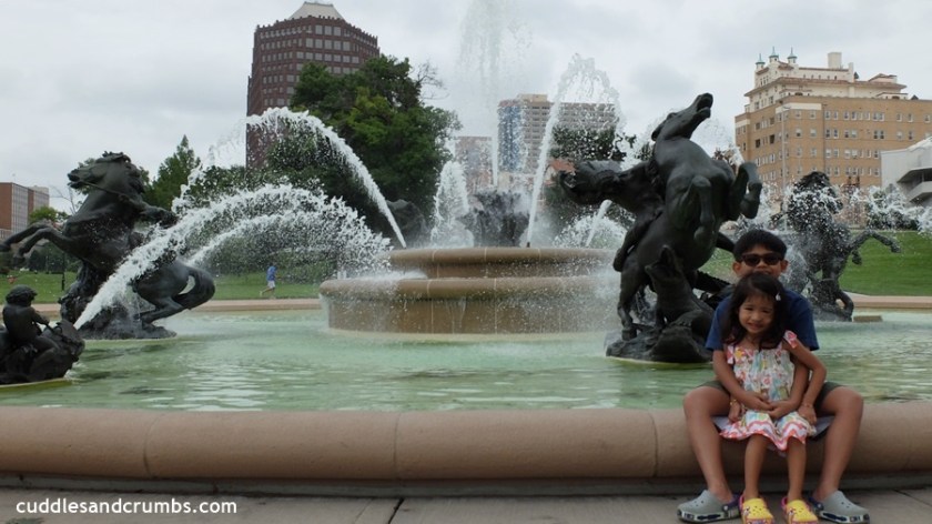JC Nichols Memorial Fountain with horse