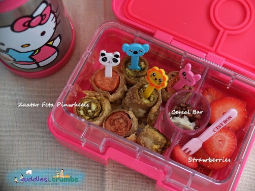 Zaatar Feta Pinwheels Lunchbox