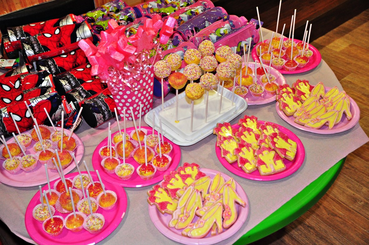 princess tiara dessert party spread