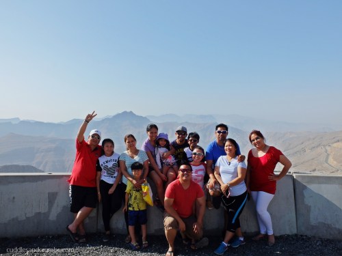 Filipino bloggers at Jebel Jais Mountain