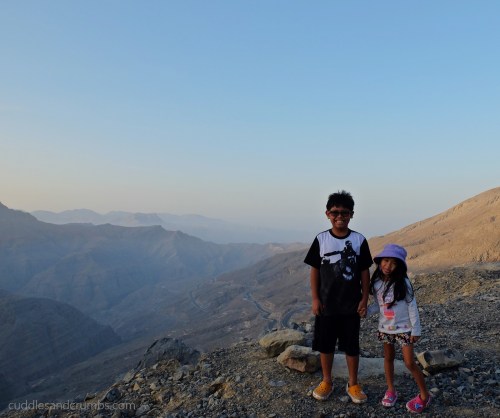 Kids at Jebel Jais Mountain