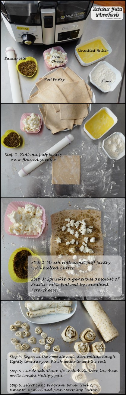 Zaatar Feta Pinwheels Recipe