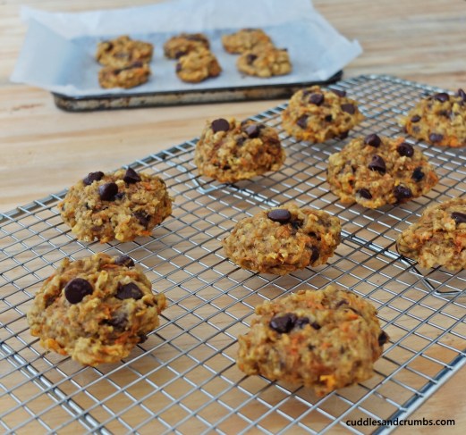 Carrot Apple Oat Cookies