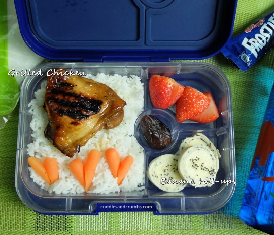 barbecue chicken bento lunch box